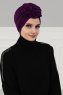 Kerstin - Turbante Di Cotone Viola - Ayse Turban