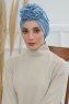 Kerstin - Turbante Di Cotone Sky Blue
