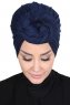 Sigrid - Hijab Cotone Blu Navy - Ayse Turban