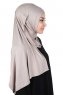 Sigrid - Hijab Cotone Taupe - Ayse Turban