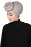 Sigrid - Hijab Cotone Taupe - Ayse Turban