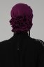Monica - Turbante Di Cotone Viola - Ayse Turban