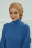 Monica - Turbante Di Cotone Marrone Chiaro