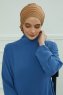 Monica - Turbante Di Cotone Marrone Chiaro