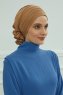 Monica - Turbante Di Cotone Marrone Chiaro