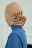 Monica - Turbante Di Cotone Sand