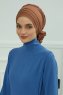 Monica - Turbante Di Cotone Caramel