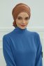 Monica - Turbante Di Cotone Caramel