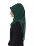 Evelina - Hijab Pratico Verde Scuro - Ayse Turban