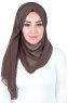 Joline - Hijab Chiffon Premium Marrone