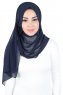 Joline - Hijab Chiffon Premium Blu Navy