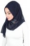 Joline - Hijab Chiffon Premium Blu Navy