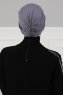 Fiona - Turbante Di Cotone Grigio - Ayse Turban