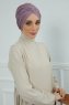 Fiona - Turbante Di Cotone Lilac