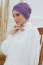 Fiona - Turbante Di Cotone Violet