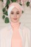 Fiona - Turbante Di Cotone Rosa Antico & Creme