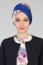Fiona - Turbante Di Cotone Blu Nature