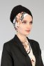 Fiona - Turbante Di Cotone Black Elegant