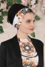 Fiona - Turbante Di Cotone Black Elegant