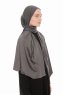 Farah - Hijab Jersey Grigio Scuro