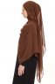 Hijab Chiffon - Marrone