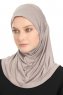 Yazmin - Hijab Amira Marrone Chiaro Ready To Wear