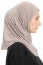 Yazmin - Hijab Amira Marrone Chiaro Ready To Wear