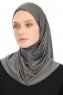 Yazmin - Hijab Amira Grigio Scuro Ready To Wear