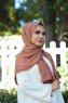 Alida - Hijab Di Cotone Dark Rose - Mirach