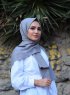 Alida - Hijab Di Cotone Grigio - Mirach