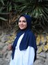 Alida - Hijab Di Cotone Blu Navy - Mirach