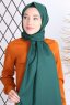 Alida - Hijab Di Cotone Verde Scuro - Mirach