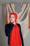 Alida - Hijab Di Cotone Rosso - Mirach