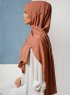 Alida - Hijab Di Cotone Terracotta - Mirach