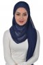 Alva - Hijab & Bonnet Pratico Blu Navy