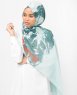 Aqua Abstract Print Viscose Hijab - Silk Route 5A404c