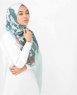 Aqua Abstract Print Viscose Hijab - Silk Route 5A404d