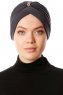 Arwa - Turbante Crepe Chiffon Antracite - Sehr-i Sal