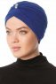 Arwa - Turbante Crepe Chiffon Blu - Sehr-i Sal