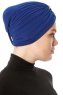 Arwa - Turbante Crepe Chiffon Blu - Sehr-i Sal