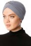 Arwa - Turbante Crepe Chiffon Grigio - Sehr-i Sal
