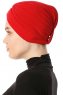Arwa - Turbante Crepe Chiffon Rosso - Sehr-i Sal
