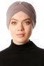 Arwa - Turbante Crepe Chiffon Taupe - Sehr-i Sal