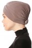 Arwa - Turbante Crepe Chiffon Taupe - Sehr-i Sal