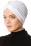 Arwa - Turbante Crepe Chiffon Bianca - Sehr-i Sal