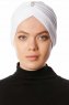 Arwa - Turbante Crepe Chiffon Bianca - Sehr-i Sal