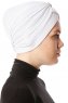Arwa - Turbante Crepe Chiffon Bianca - Sehr-i Sal