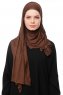Asya - Hijab Pratico Viscosa Marrone