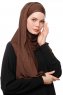 Asya - Hijab Pratico Viscosa Marrone