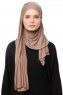 Asya - Hijab Pratico Viscosa Taupe Scuro